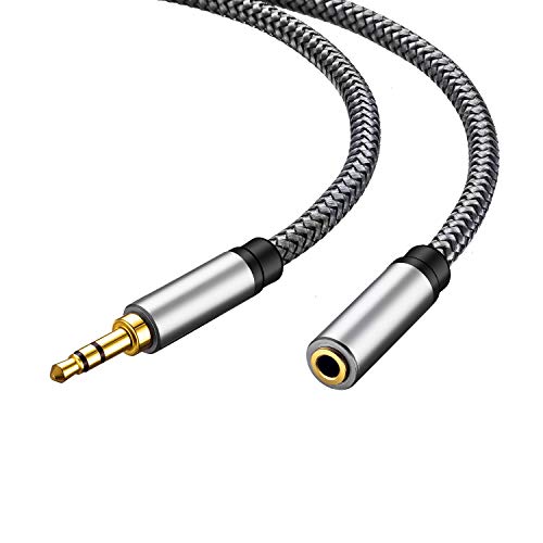 Tan QY 3.5mm Audio Extension Cable 25ft, Male to Female for Headphone - size: 25Ft/8M