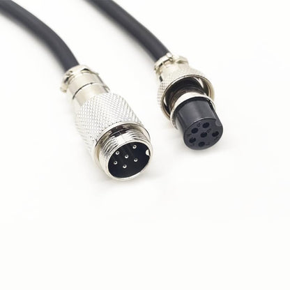 GX16 6 Pin Cable Male to Female Head Aviation Cordset, GX16 6 Pin Panel Mount Circular Metal Aviation Connector Adapter Male to Female（10Meter） - size: 32.8ft