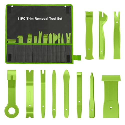 GOOACC 11PCS Auto Trim Removal Tool Kit Green - color: 11pcs Trim Removal Tool Green
