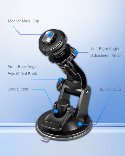 Windshield Suction Mount for Backup Camera Display Monitor