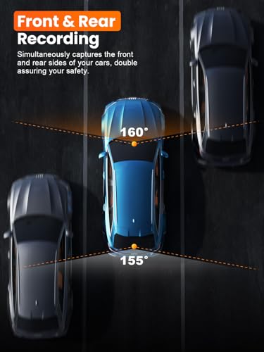 Affver 4K+2.5K Dash Cam Front and Rear, Built-in 5G WiFi 6 GPS Dual Dashcam