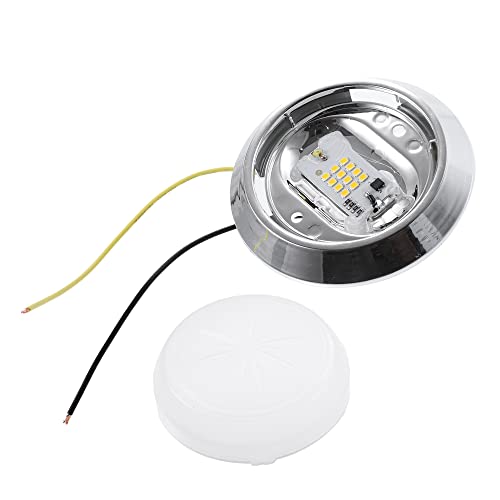 X AUTOHAUX 12V Car Reading Light LED Round Dome Light Trunk Lamp Kit Car Interior Roof Ceiling Light for Pontiac GTO for Buick Regal for Chevrolet Malibu