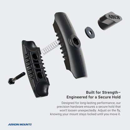 ARKON Mounts Slim-Grip Tablet Mount with Double Robust Car Cup Mount | Universal Fit Tablet Holder | Extendable Cup Holder | Compatible with iPad, Samsung, Google, Kindle and More