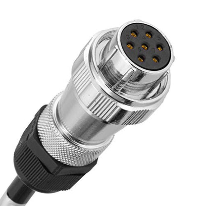 DALLUX Heavy Duty Vehicle Coil Trailer Cable with 4 Channel 4 PIN AV Connector Disconnect Kit for Truck Caravan Motor Home Backup Security Camera Monitor System - size: TC04