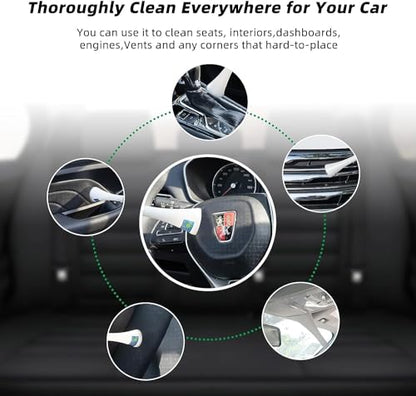 GOCCIDA Tornado Car Cleaning Gun Powerful Dry Car Detailing Air Gun Blower - color: Silver