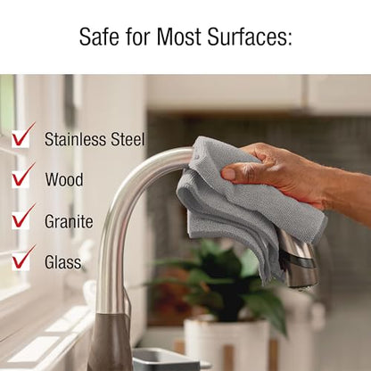 Rubbermaid Microfiber Cloth Towels 14"x14" Non-Scratch Reusable/Washable for Cleaning/Wiping/Polishing for Home/Kitchen/Car,(Pack of 48) - size: 48-Pack