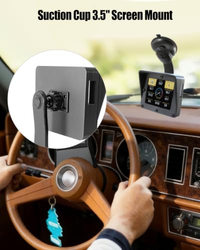 Flexible Suction Cup Mount Fits for Holley 3.5In EFI Screens