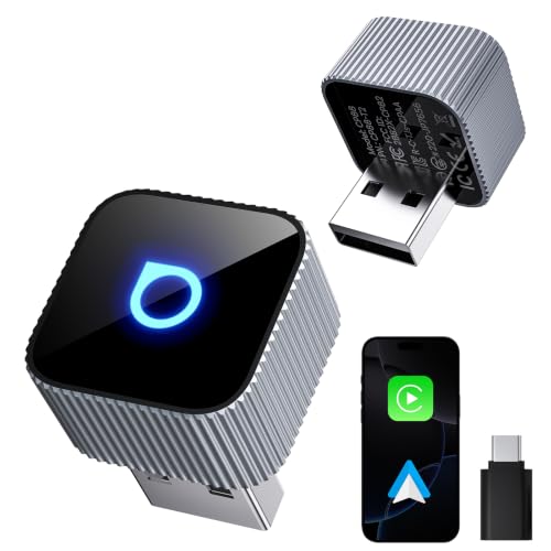 OTTOCAST Mini Slim Wireless CarPlay & Android Auto Adapter Mini Cube 3.0