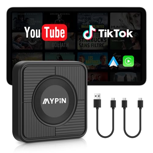 Upgraded Wireless CarPlay Adapter,Support Netflix YouTube, Plug & Play - style: with WIFI