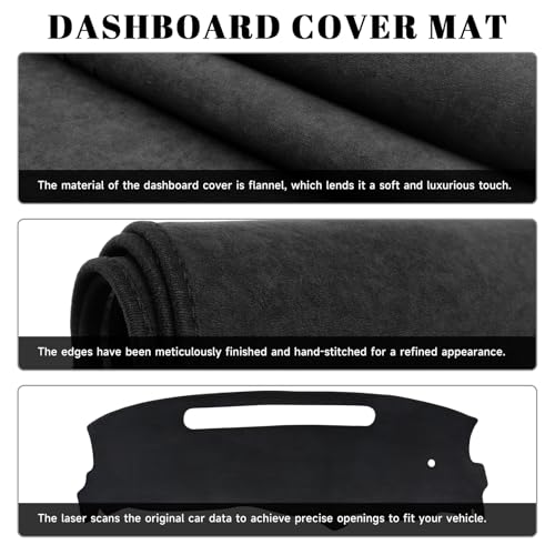 Black Dashboard Dash Board Cover Mat Carpet for Chevy 1998-2005 Blazer S10 for GMC Jimmy Sonoma Envoy for Oldsmobile Bravada Accessories Dash Cover Flannel Material Dash Mat Sunshade - size: for Chevy 1998-2005 Blazer