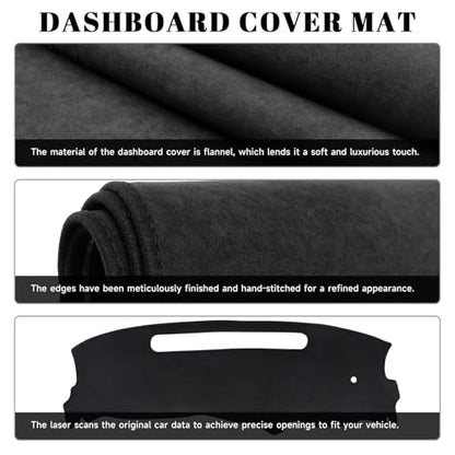Black Dashboard Dash Board Cover Mat Carpet for Chevy 1998-2005 Blazer S10 for GMC Jimmy Sonoma Envoy for Oldsmobile Bravada Accessories Dash Cover Flannel Material Dash Mat Sunshade - size: for Chevy 1998-2005 Blazer
