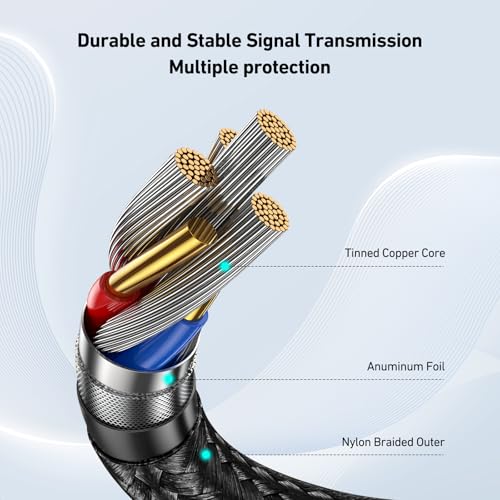 BENFEI USB 3.0 Extension Cable 6.6 Feet, Nylon Braided Compatible with Webcam, Camera, Phone, USB hub, Mouse, Keyboard, Printer, Hard Drive, Headset - size: 6.6 Feet