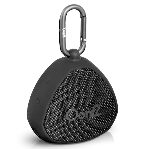 OontZ Angle Clip Portable Bluetooth Speaker, 5W, 12-Hour Playtime, IPX7 - color: Black-Clip