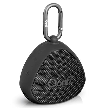 OontZ Angle Clip Portable Bluetooth Speaker, 5W, 12-Hour Playtime, IPX7 - color: Black-Clip