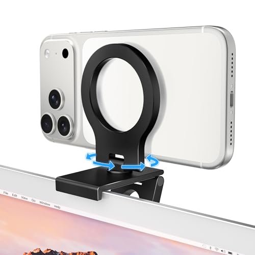 Itramax 360° Continuity Camera iPhone Webcam Mount for iMac&Desktop Monitor