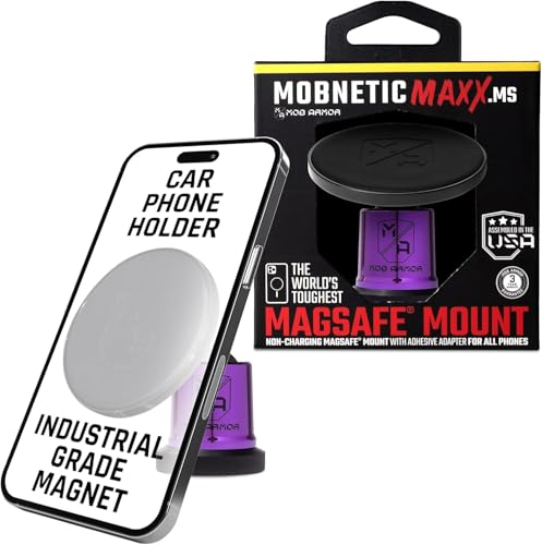 Mob Armor MobNetic Maxx MS MagSafe Phone Mount for Car, Purple Chrome - color: Purple Chrome
