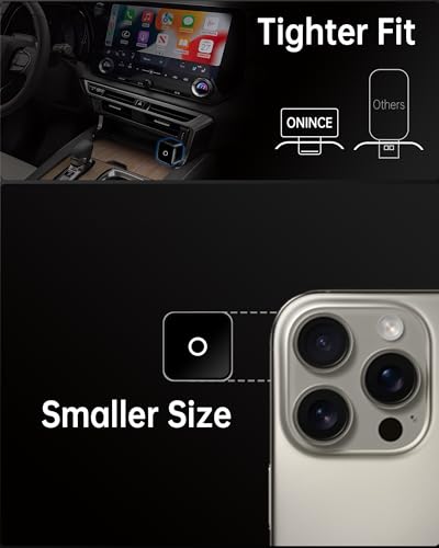Wireless CarPlay & Android Auto Adapter USB-C Only for USB-C Vehicles - color: black