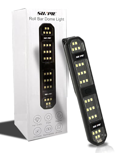 SUNPIE Truck Bed Lights Rechargeable Car LED Lights Interior - color: 1 Pack White