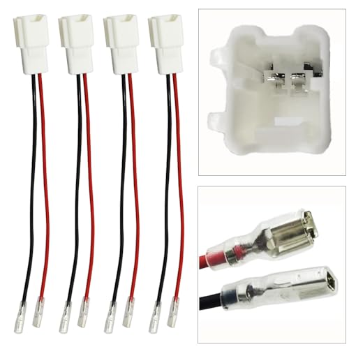 4PCS Car Door Speaker Wiring Harness Adapter Connector Plug Compatible with Nissan Sentra Altima Rogue 2004-2019, Infiniti M35 G35 Q40 G25 QX70 2006-2018