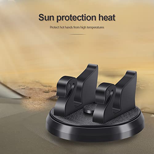 Dashboard Phone Holder for Car Vertical Horizontal 360 Rotate,Cell Phone Holder for Car Compatible with i-Phone Samsung Android Smartphones GPS Devices for Various Dashboards(1PC,Black)