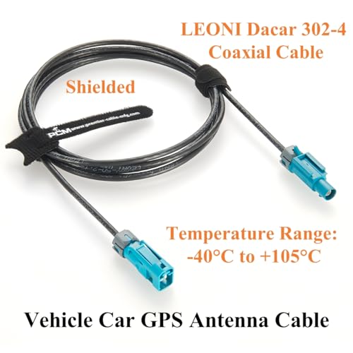 IP67 Waterproof Rosenberger Fakra Male to Female RF Coaxial Extension Cable 59Z176-C01-Z to 59Z163-003-Z Vehicle GPS Antenna for ADAS, Camera, Infotainment, GPS Navigation (2M/6.6FT) - size: 2M/6.6FT