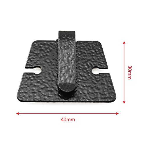 ZYAMY 5pcs Mic Microphone Holder Clip, Metal Car Radio Microphone Hang up Clip Radio Mic Bracket Clamp for IC 2720H IC 2820H, TM241 TM231, KT8900 8900