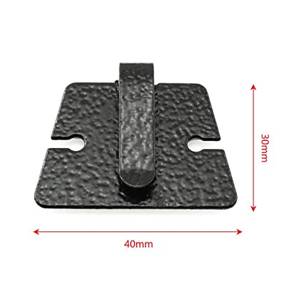 ZYAMY 5pcs Mic Microphone Holder Clip, Metal Car Radio Microphone Hang up Clip Radio Mic Bracket Clamp for IC 2720H IC 2820H, TM241 TM231, KT8900 8900