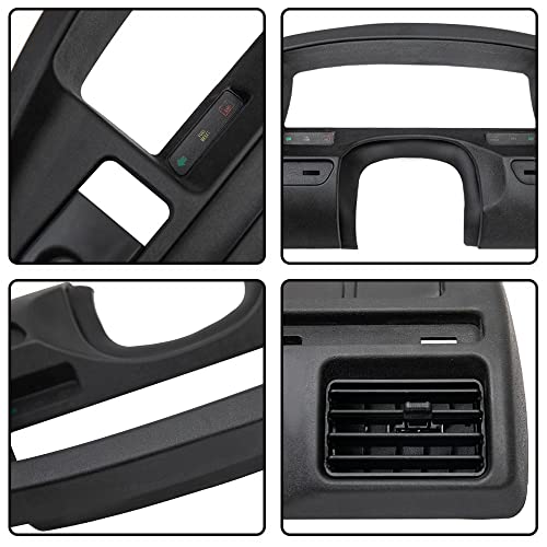 ANDPLAY Dash Panel Bezel Cover Compatible with Ford F150 F250 F350 1992 1993 1994 1995 1996 1997 With Gas Engine ONLY Black - size: 1992-1997 | Fit F150 F250