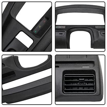 ANDPLAY Dash Panel Bezel Cover Compatible with Ford F150 F250 F350 1992 1993 1994 1995 1996 1997 With Gas Engine ONLY Black - size: 1992-1997 | Fit F150 F250