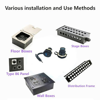 USB3.0Type-C3.1Threaded Fixed Recessed Panel Mount Female Adapter