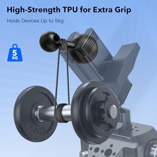 1-Inch (B Size) Ball to 17mm Adapter – TPU Anti-Slip Ball Head Converter, Compatible with Garmin GPS and 17mm Phone Holders, Fits 1" B Size Ball Bases from RAM Mounts - size: 1 inch(25.4mm) to17mm
