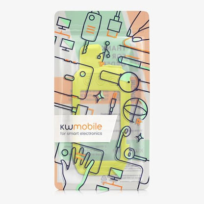 kwmobile Silicone Case for Garmin Alpha 200i / Alpha 300i Case - Protective Cover for GPS Handheld - Anti-Slip Outdoor Sleeve in Neon Yellow - color: neon yellow