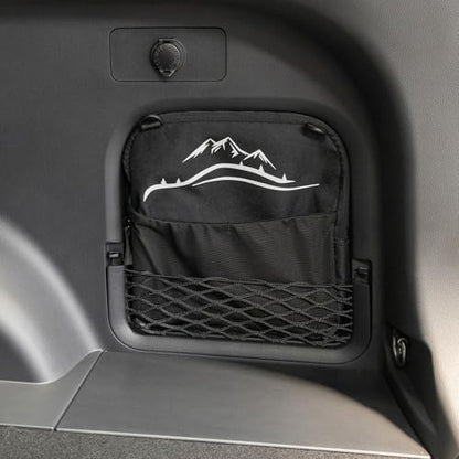 Trunk Organizer Multifunction Backpack, Upgrade Design Trunk Cubby Storage bag, Cargo Side Pocket Backseat Organizer For Toyota RAV4 accessories 2019-2025, Shopping, Camping Black, 1 pc