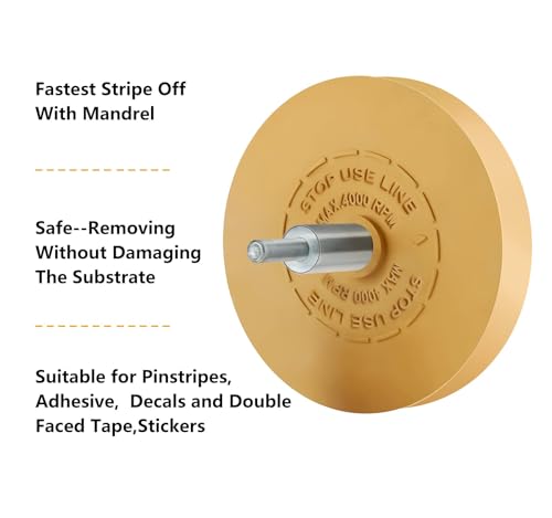 30 Pack Decal Remover Eraser Wheel Rubber Eraser Wheel for Drill Removes Car Stripes Vinyl Tapes and Graphics Rubber Eraser Wheel Tool Kit for Cars, RV, Motorcycles Sticker Remover Tool - size: 30 Pack Solid