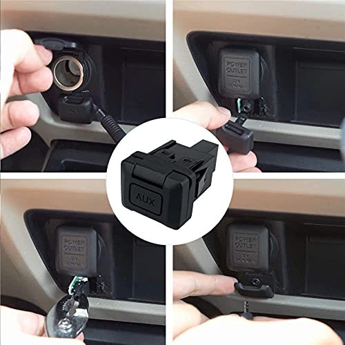 RLP Aux Port Replacement Auxiliary Input Jack Aux Input Adapter Compatible with Honda 2006-2011 Civic 2009-2011 CRV Replaces 39112-SNA-A01