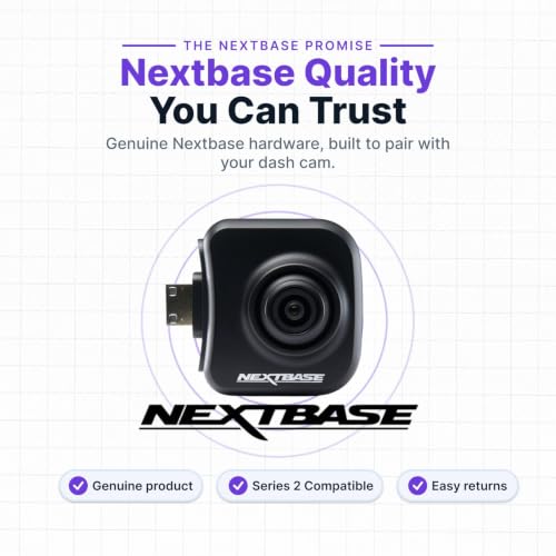 Nextbase Series 2 Add-on Module Cameras – 140 Degree Viewing Angle Cabin View Dash Camera for Commercial Use – Compatible with Series 2 322GW, 422GW, 522GW and 622GW Dash Cam Models - style: Cabin View Camera