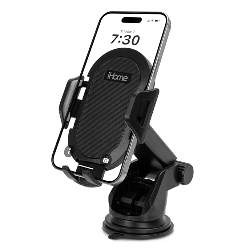 iHome Car Mount, Dashboard/Windshield/Vent Mount, Swivel Neck, Silicone Grip, Adjustable Mount Arm with Suction Cup Base (Extendable Car Mount) - style: Extendable Car Mount