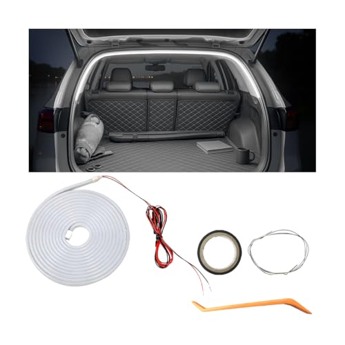 6.56 FT Flexible Silicone LED Trunk Light Strip, White - color: White