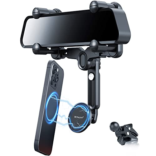 PROfezzion Car Rearview Mirror Magnetic Phone Mount Holder for MagSafe - style: Car Rearview Mirror or Vent
