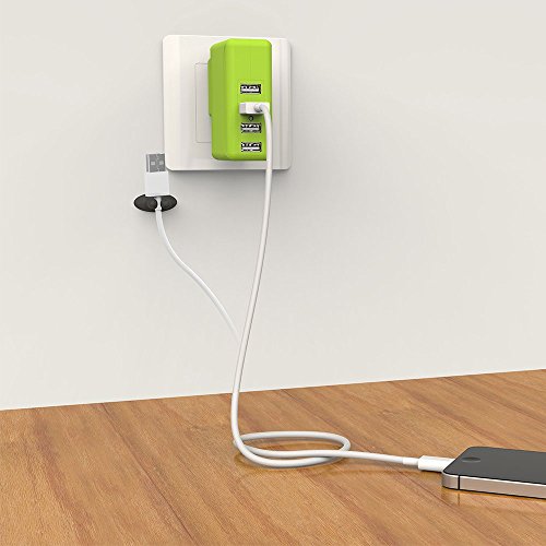 Car Cable Clip, JOTO Car Charger Mounts Cable Tie Holder, Car Cable Organizer, Desk Wall Cable Wire Clips, Computer, Electrical, Cord Cable Tie Drop (Black, 10 piece)