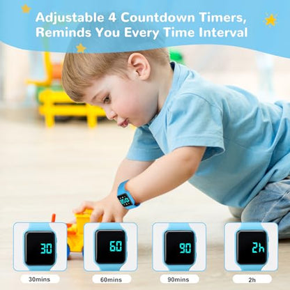 BEN NEVIS Potty Training Watch, Digital Toddler Watch with Countdown/Music/Alarm Clocks/Vibration Reminder and Waterproof, Remind Toddler to Go to The Toilet - color: 23-Blue