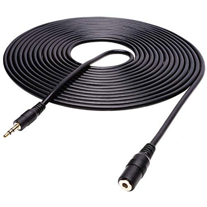 Movo MC20 3.5mm Audio Cable - 3.5mm TRS Female to Male 20ft Extension Cord for Microphones, Headphones, and More - size: 20-foot