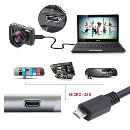 chenyang Micro USB 2.0 Extension Cable,Micro USB 5Pin Male to Female Data Charging Extension Cable for Dash Cam/GPS/Camera 0.65FT/0.2M - size: 0.65FT
