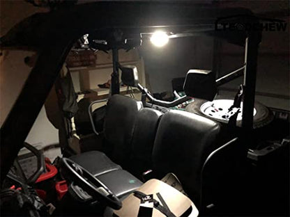 UTV Interior Dome Light with Switch, Universal Roll Bar Mount LED Light - color: White