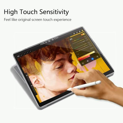 Megoo Screen Protector (2 Pack) for Microsoft Surface Go 4/3/2/1, 9H Tempered Glass, Anti-Drop, Hydrophobic, Oleophobic, 24.1 x 17.1 cm, 10.5 inch, 2 Pieces - size: 10.5" Go 2-4