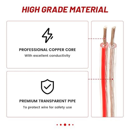 RED WOLF Door Speaker Wiring Harness Connector Plug Replacement for Volkswagen VW 2009-2018 Tiguan, 1999-2019 Golf, 1999-2016 Jetta, 1999-2019 Beetle, 1999-2019 Passat Install Car Speaker Wire Cable