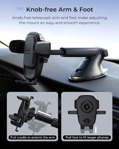 iOttie Easy One Touch Advanced Universal Car Mount Dashboard & Windshield Suction Cup Phone Holder for iPhone, Samsung, Google, All Smartphones - style: Advanced