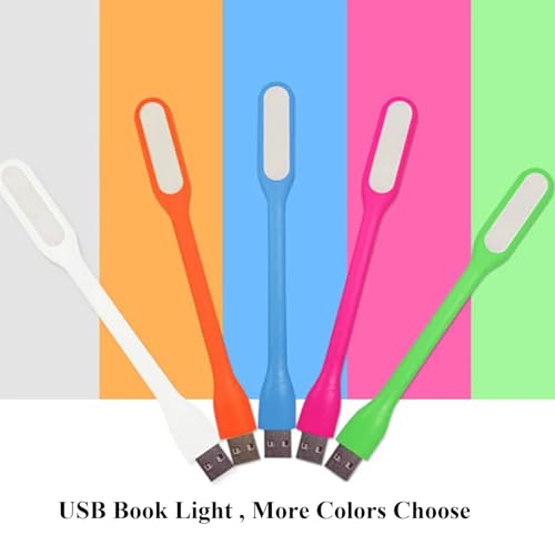 Mini Flexible Light, Portable USB Led Reading Night Lamp for PC Laptop Computer Notebook Power Bank - 2 Pack (Green) - color: Green