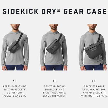 YETI Sidekick Dry 6L Gear Case, Black - color: Black, size: Sidekick 6L