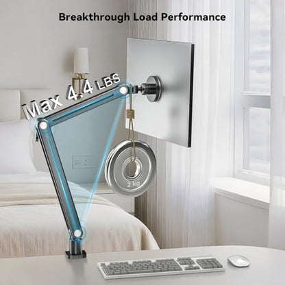 Magnetic Portable Monitor 75mm VESA Mount Arm Screen Holder Stand Clamp